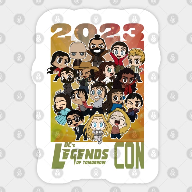 Legends of Tomorrow con 2023 v2 Sticker by RotemChan